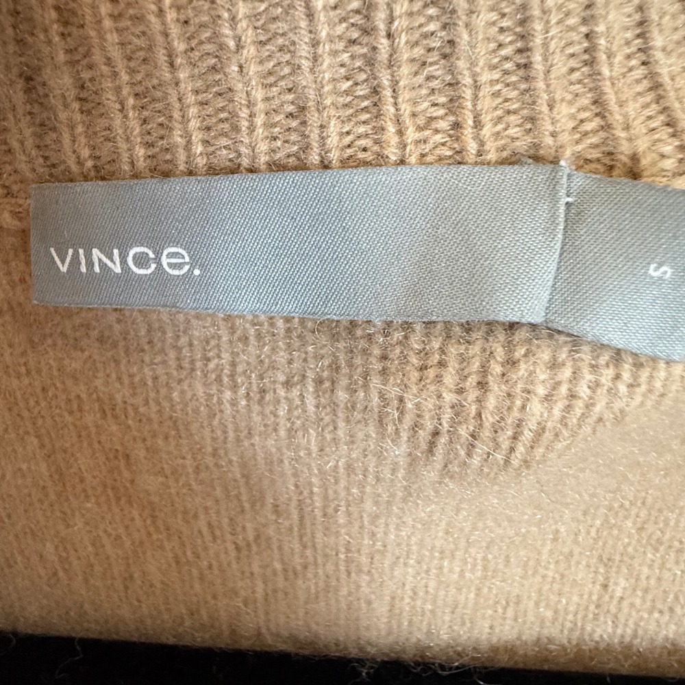 Vince Camel Open Front Knit Cardigan Sweater Size S - Picture 3 of 6